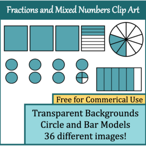 Mixed Number and Fraction Models with Bars and Circles